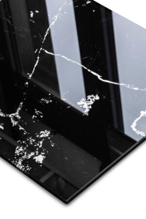 Płytka ścienna szklana dekor marmo black 30x90 GAT  I