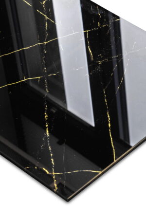 Płytka ścienna szklana dekor linaria black 30x90 GAT  I