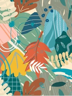 Gres Mural Abstract Patchwork-1 Sugar 60x120  GAT I