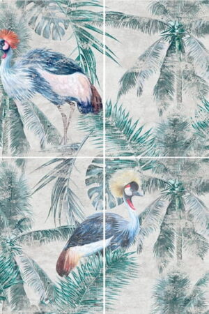 Gres Mural Birds 120x120 4-ELEM. MAT GAT I