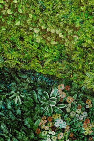 MURAL GRESOWY BUXUS (TRAWNIK) 1/8 SUGAR 60X60 GAT I