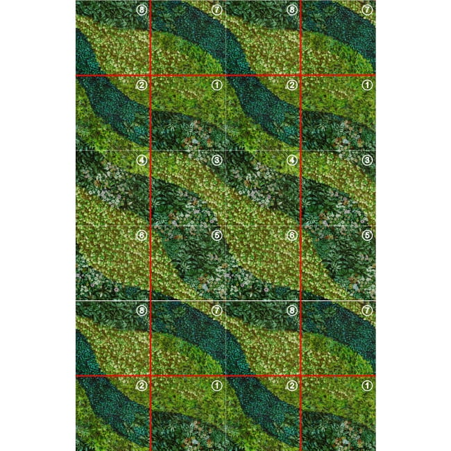 MURAL GRESOWY BUXUS (TRAWNIK) 3/8 SUGAR 60X60 GAT I - obrazek 3