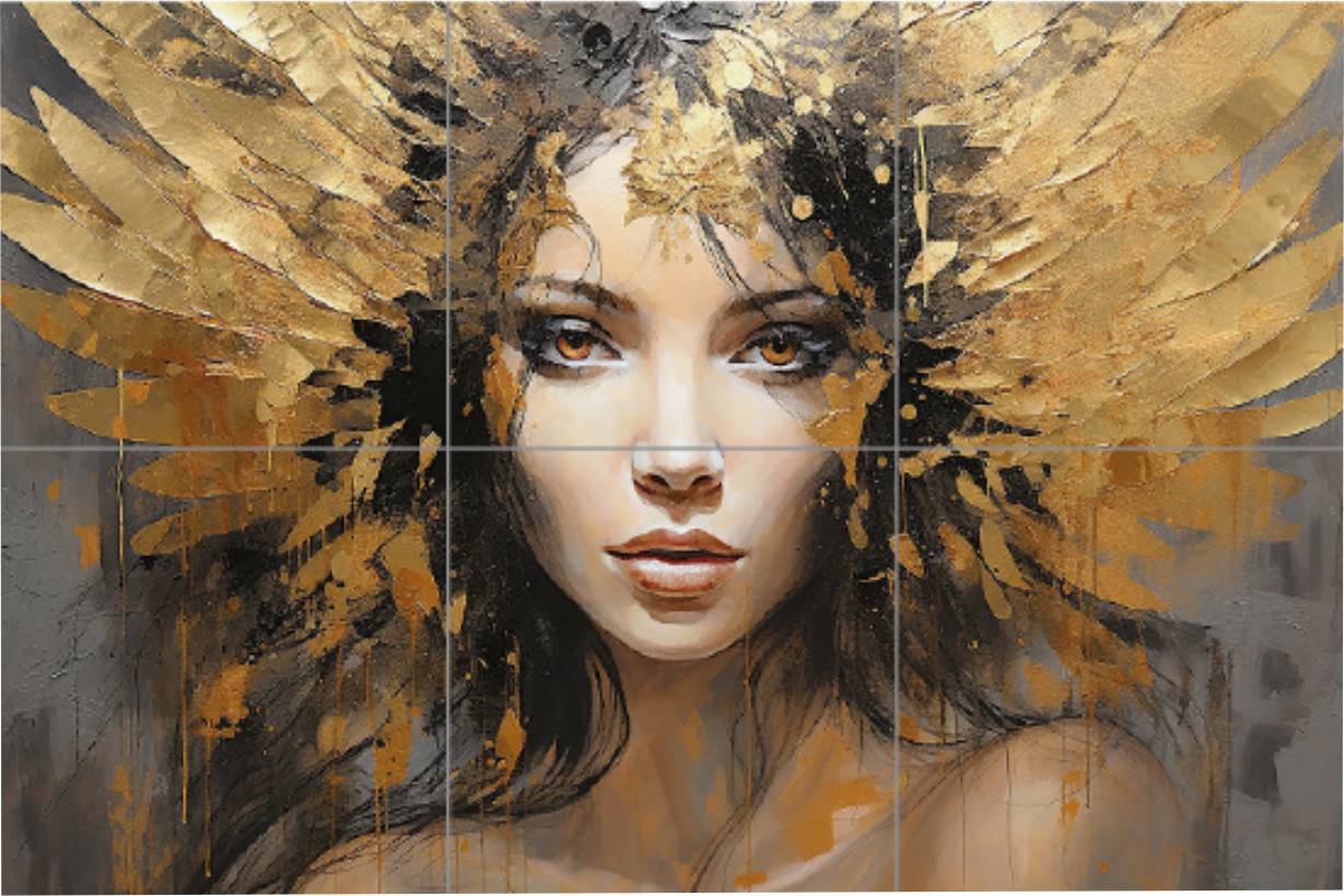 MURAL GRESOWY GOLDEN ANGLE 6/6 180X120 GAT I