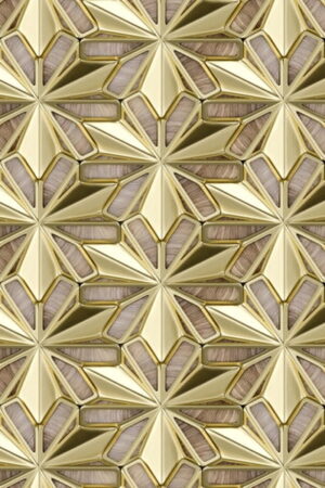 Mural gresowy 60x60 STARWOOD GOLD MAT