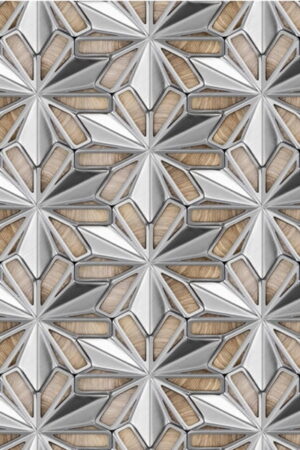 Mural gresowy 60x60 STARWOOD SILVER MAT