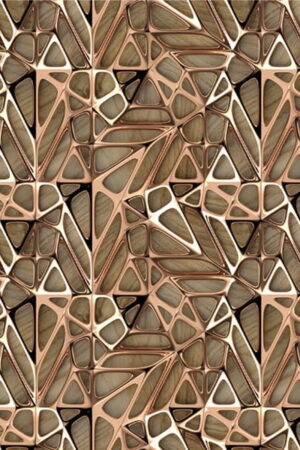 Mural gresowy 60x60 SPIDERWOOD GOLD MAT