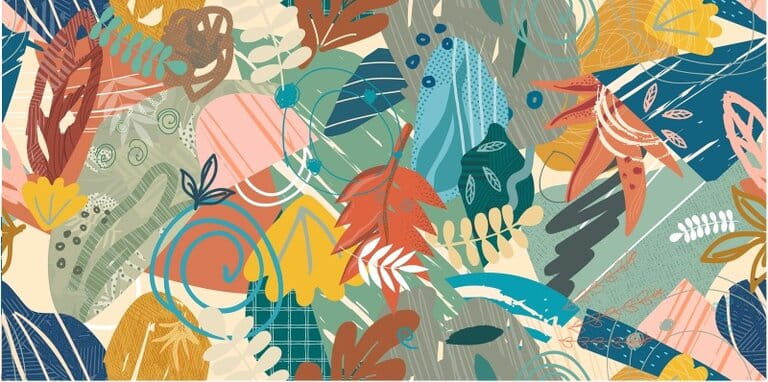 Mural gresowy 60x120 ABSTRACT PATCHWORK-1 SUGAR