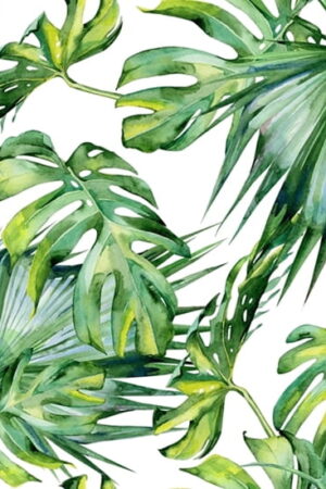 Mural gresowy 60x60 JUNGLE WHITE MAT