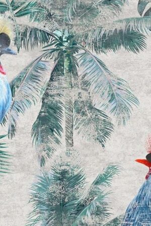 Mural gresowy 60x60 BIRDS 4/4 MAT GAT I
