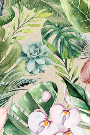 Mural gresowy 60x60 DEK TROPICAL ISLAND BEIGE 8/8 MAT