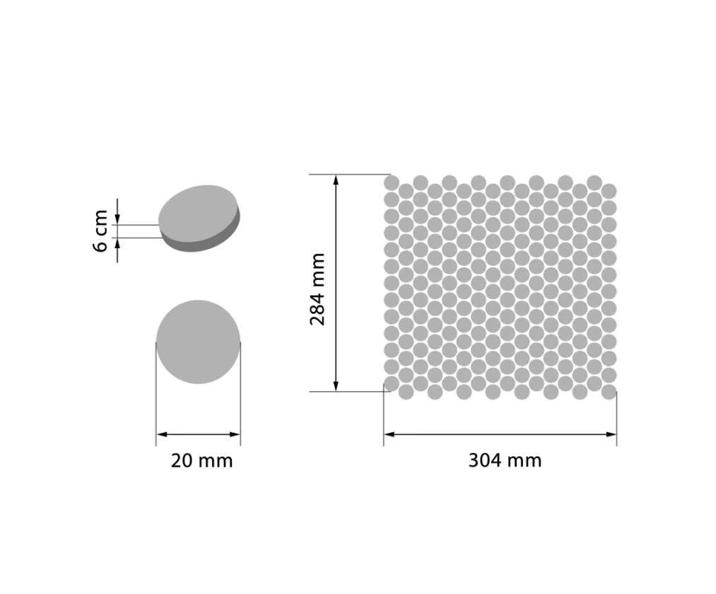 Ceramik Studio Mozaika Dots Snow - obrazek 2
