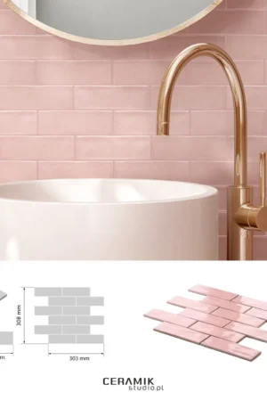 Ceramik Studio Mozaika Venice Pink