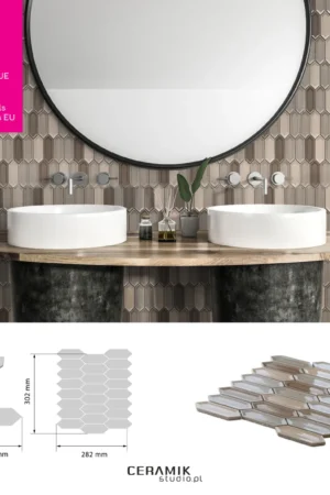 Ceramik Studio Mozaika Sorrento Taupe Blend