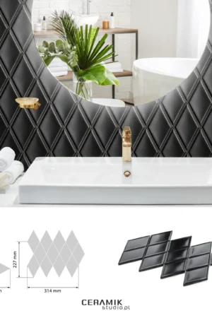 Ceramik Studio Mozaika Unique Black