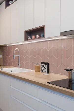 Ceramik Studio Mozaika Romb Pink Mat 2