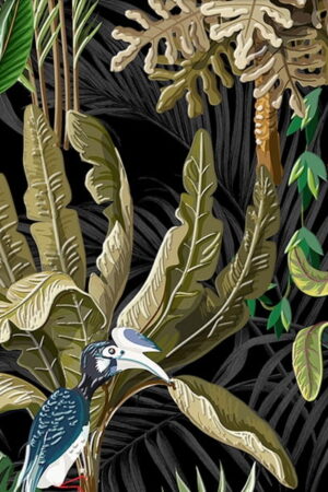 Mural gresowy 60x60 DEK MIDNIGHT GARDEN 1z8 STR GAT I