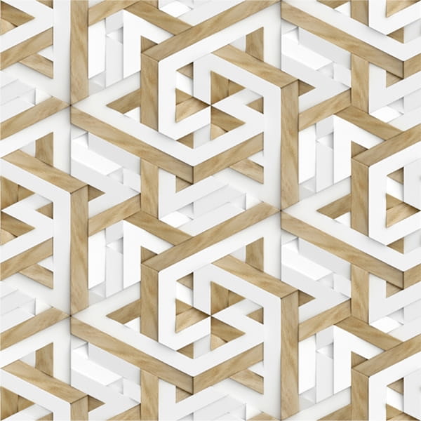Mural gresowy 60x60 ILLUSION WHITE MAT