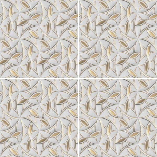 Mural gresowy 60x60 ILLUSION-2 GOLD MAT - obrazek 2