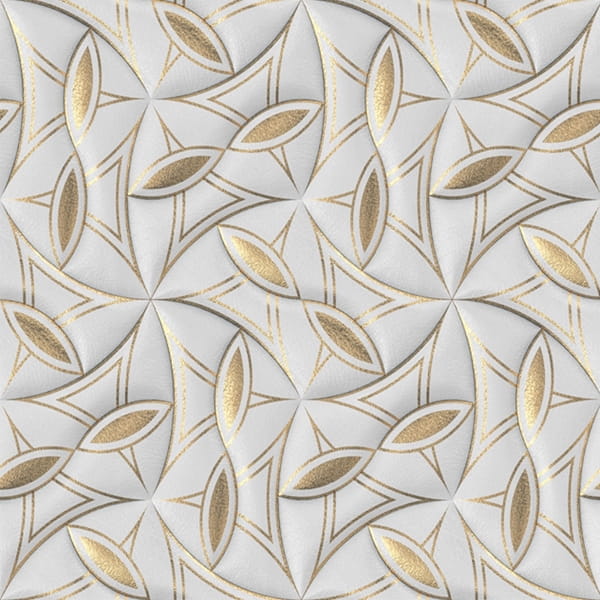 Mural gresowy 60x60 ILLUSION-2 GOLD MAT