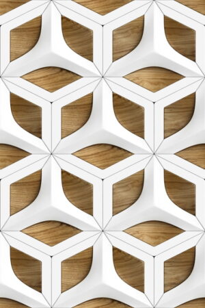 Mural gresowy 60x60 ILLUSION-5 WOOD MAT