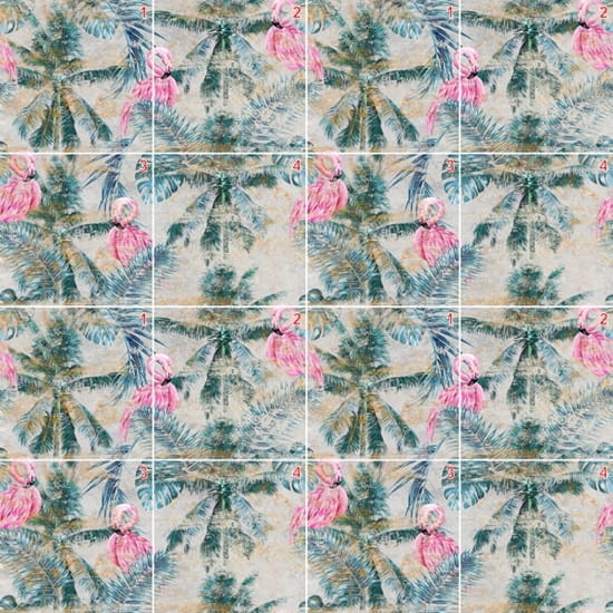 Mural gresowy 60x60 FLAMINGO 2/4 MAT - obrazek 2