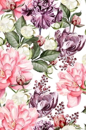 Mural gresowy 60x60 GARDENIA PINK MAT