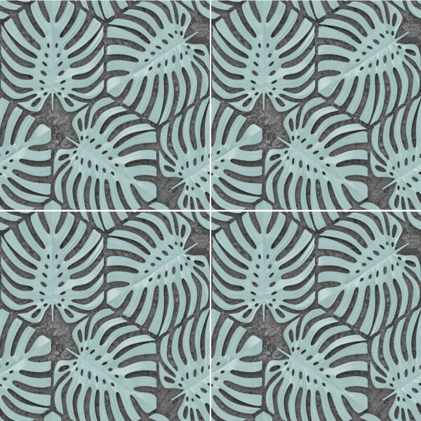 Mural gresowy 60x60 MONSTERA CEMENT-1 MAT - obrazek 2