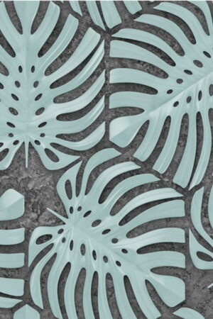 Mural gresowy 60x60 MONSTERA CEMENT-1 MAT