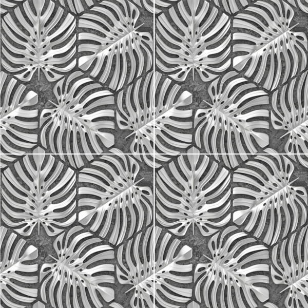 Mural gresowy 60x60 MONSTERA CEMENT-2 MAT - obrazek 2