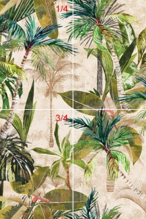 Mural gresowy 60x60 SAVANNA 1/4 MAT