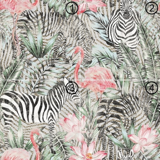 Mural gresowy 60x60 ZEBRA 3/4 MAT - obrazek 3