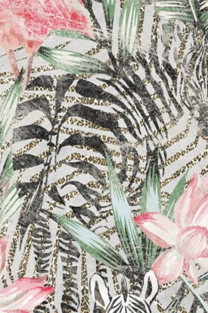 Mural gresowy 60x60 ZEBRA 4/4 MAT
