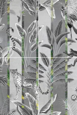 Mural gresowy 120x120 SAFARI 4-ELEM. MAT