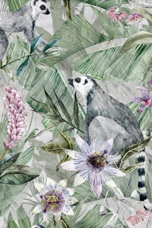 Mural gresowy 60x60 EXOTIC GREY LEMUR MINI MAT