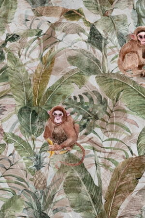 Mural gresowy 60x60 EXOTIC BEIGE MONKEY MINI MAT