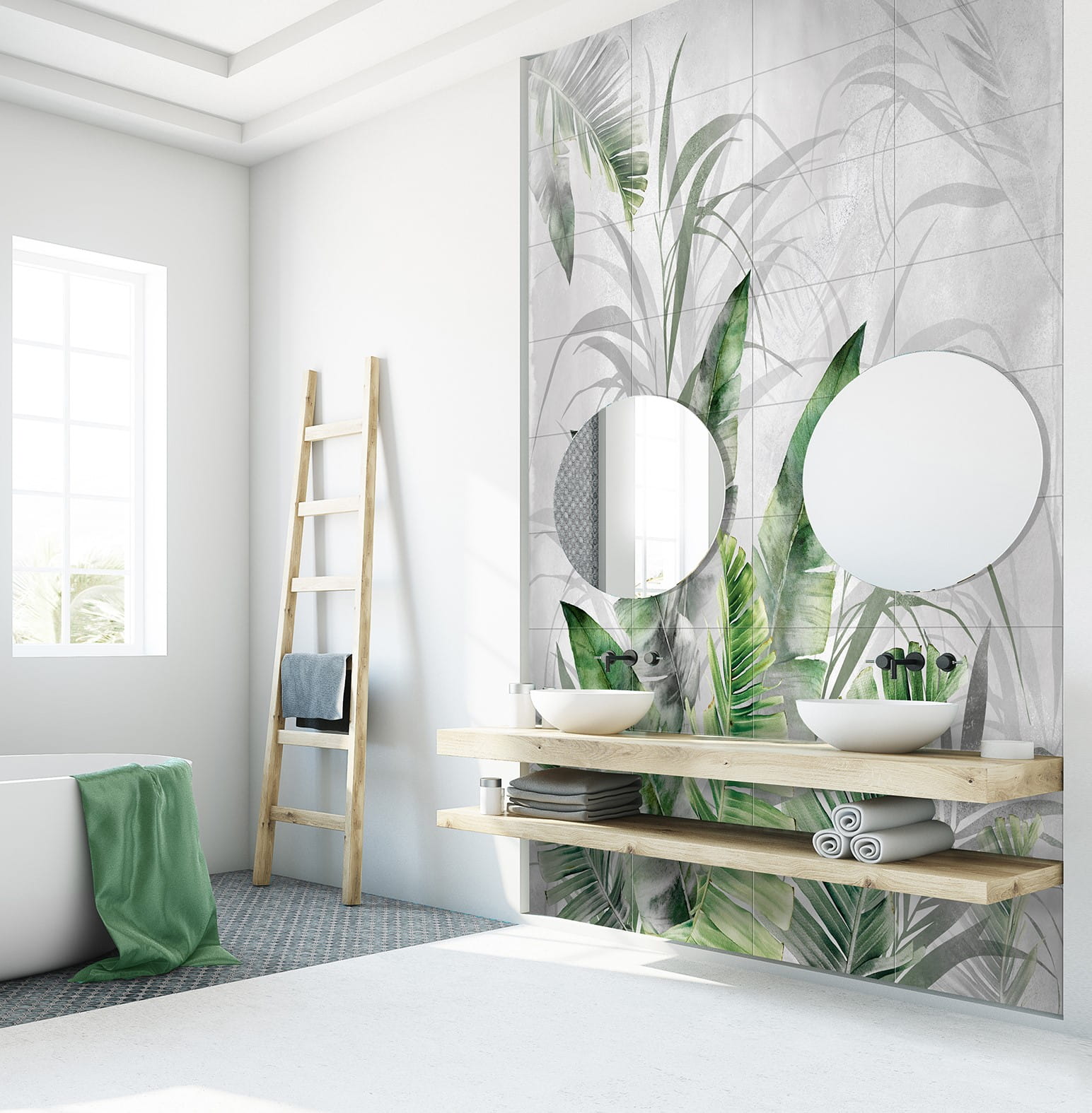 Ceramik Studio Obraz Wielkoformatowy płytka gres Amazonia Grey 270×240