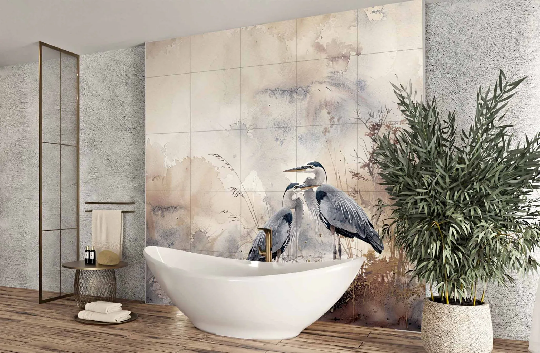 Ceramik Studio Obraz Wielkoformatowy płytka gres HIRO BEIGE 300×300