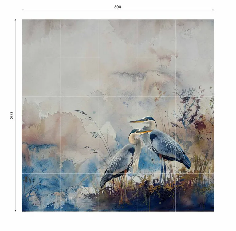 Ceramik Studio Obraz Wielkoformatowy płytka gres HIRO BLUE 300×300 - obrazek 2
