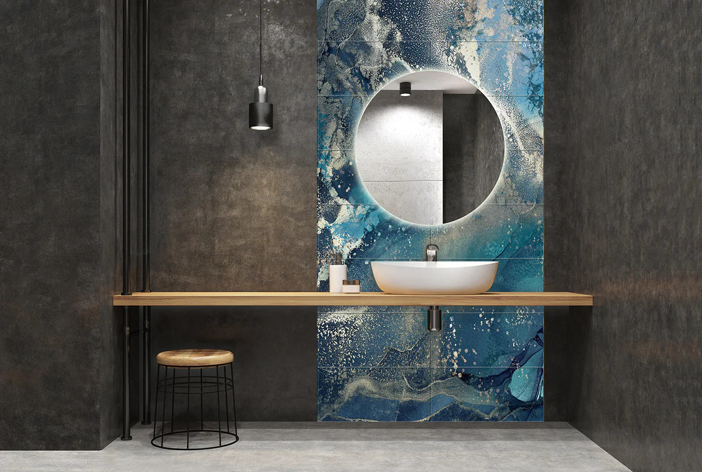 Ceramik Studio Obraz Wielkoformatowy płytka gres OCEAN BLUE 240×120 - obrazek 3