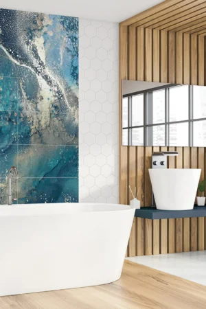 Ceramik Studio Obraz Wielkoformatowy płytka gres OCEAN BLUE 240×120