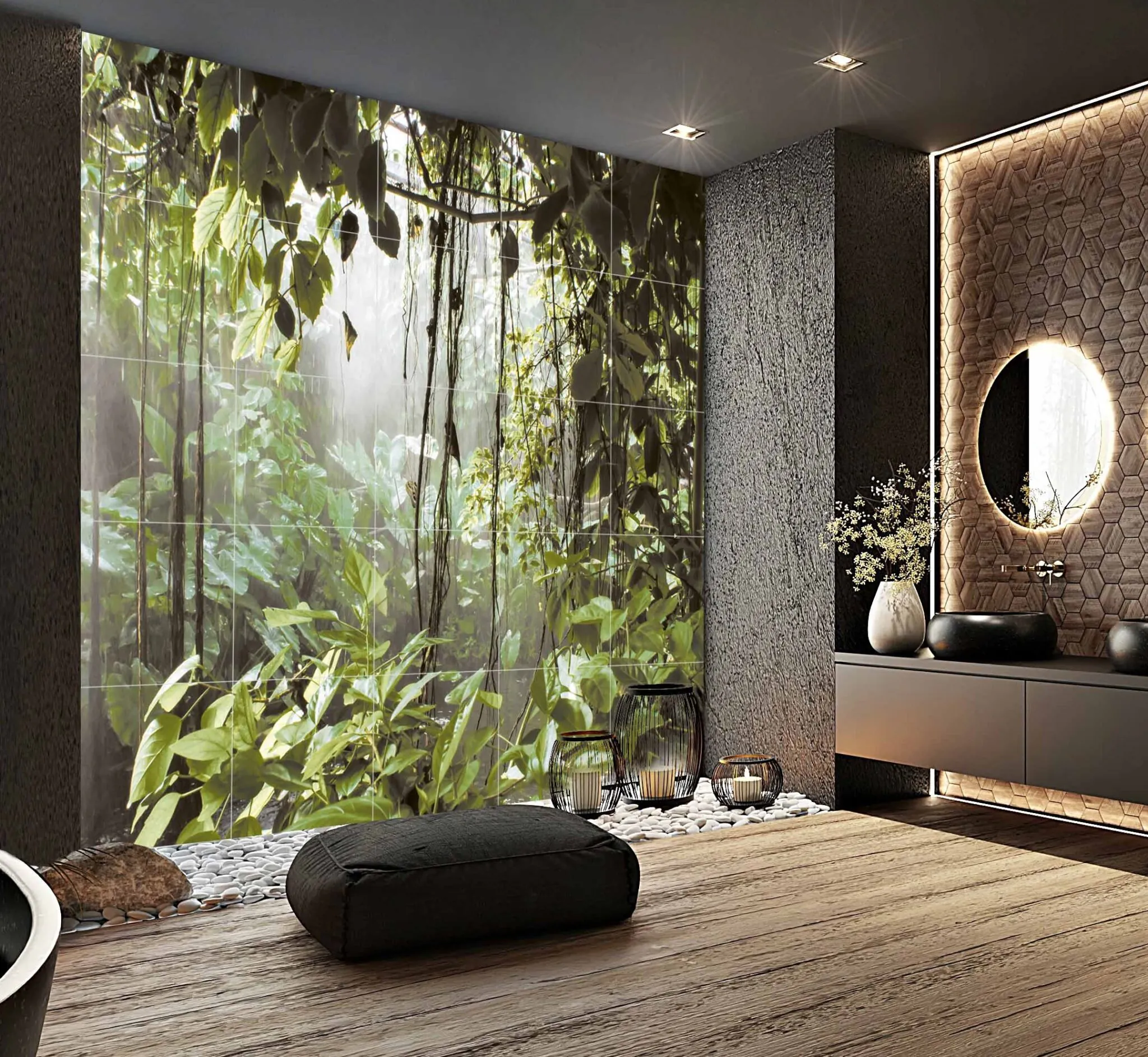 Ceramik Studio Obraz Wielkoformatowy płytka Gres Rain Forest 300×300