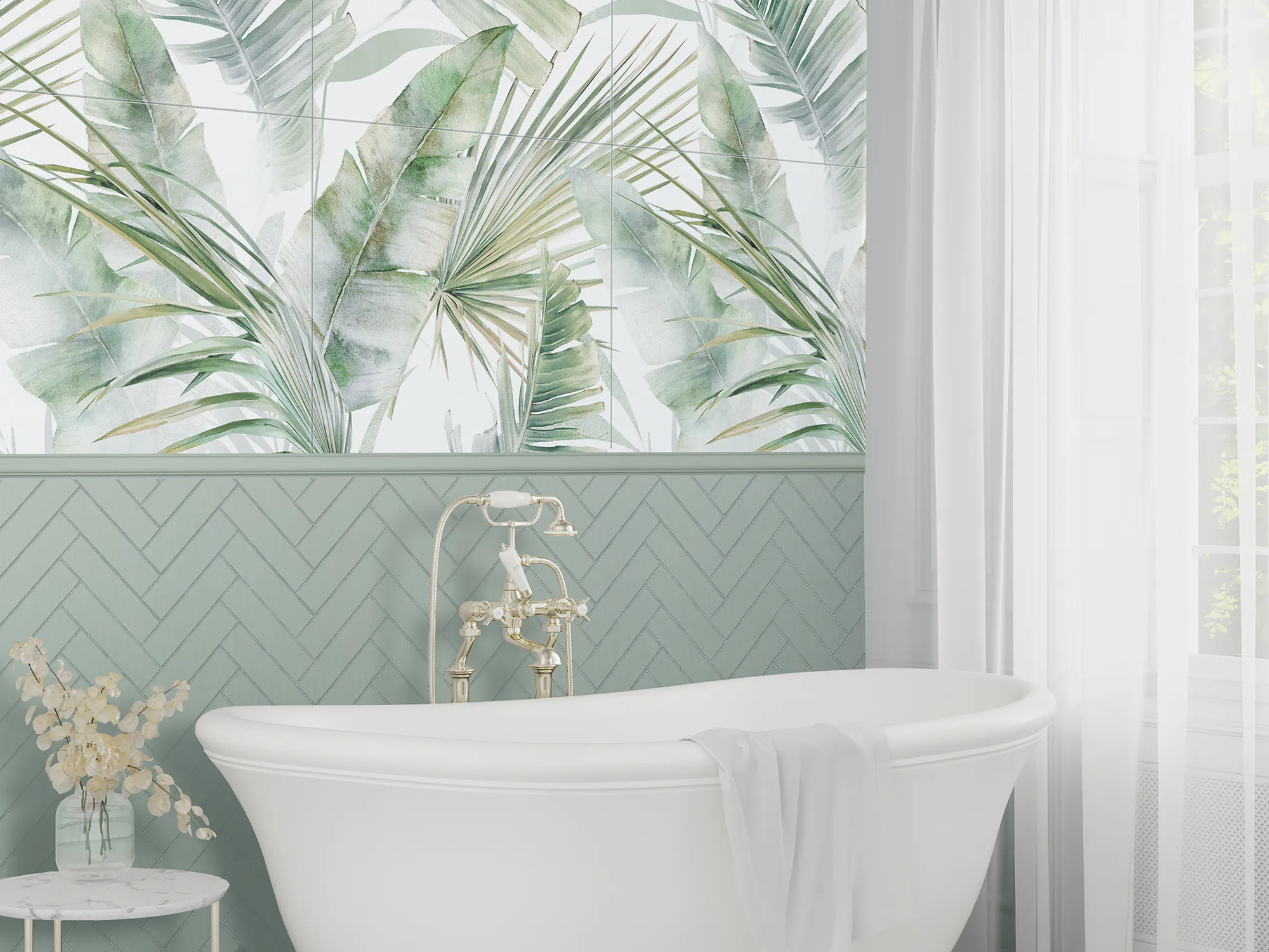 Ceramik Studio Obraz Wielkoformatowy płytka gres Tropical Punta Cana 120×120 cm - obrazek 3