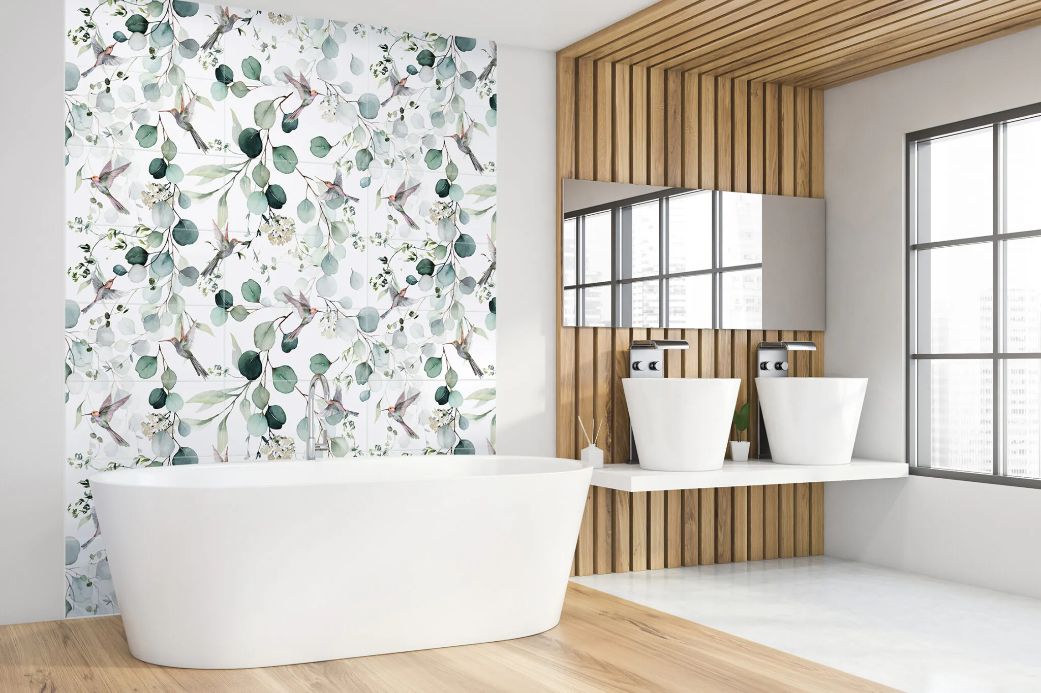 Ceramik Studio Obraz Wielkoformatowy Ceramiczny Eukaliptus 90×120 Blue - obrazek 3