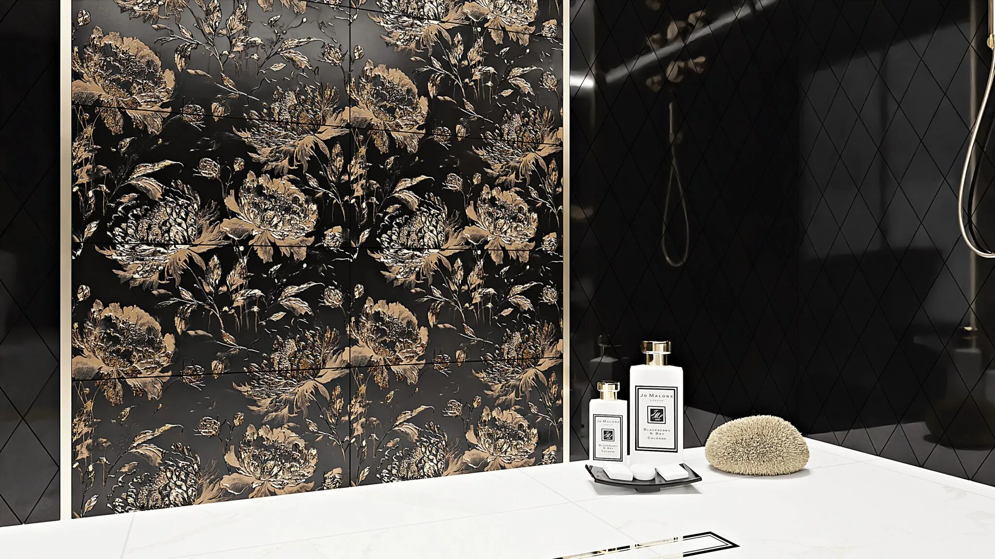 Ceramik Studio Obraz Wielkoformatowy płytka ceramiczna obraz Glamour Gold 120×120 - obrazek 7