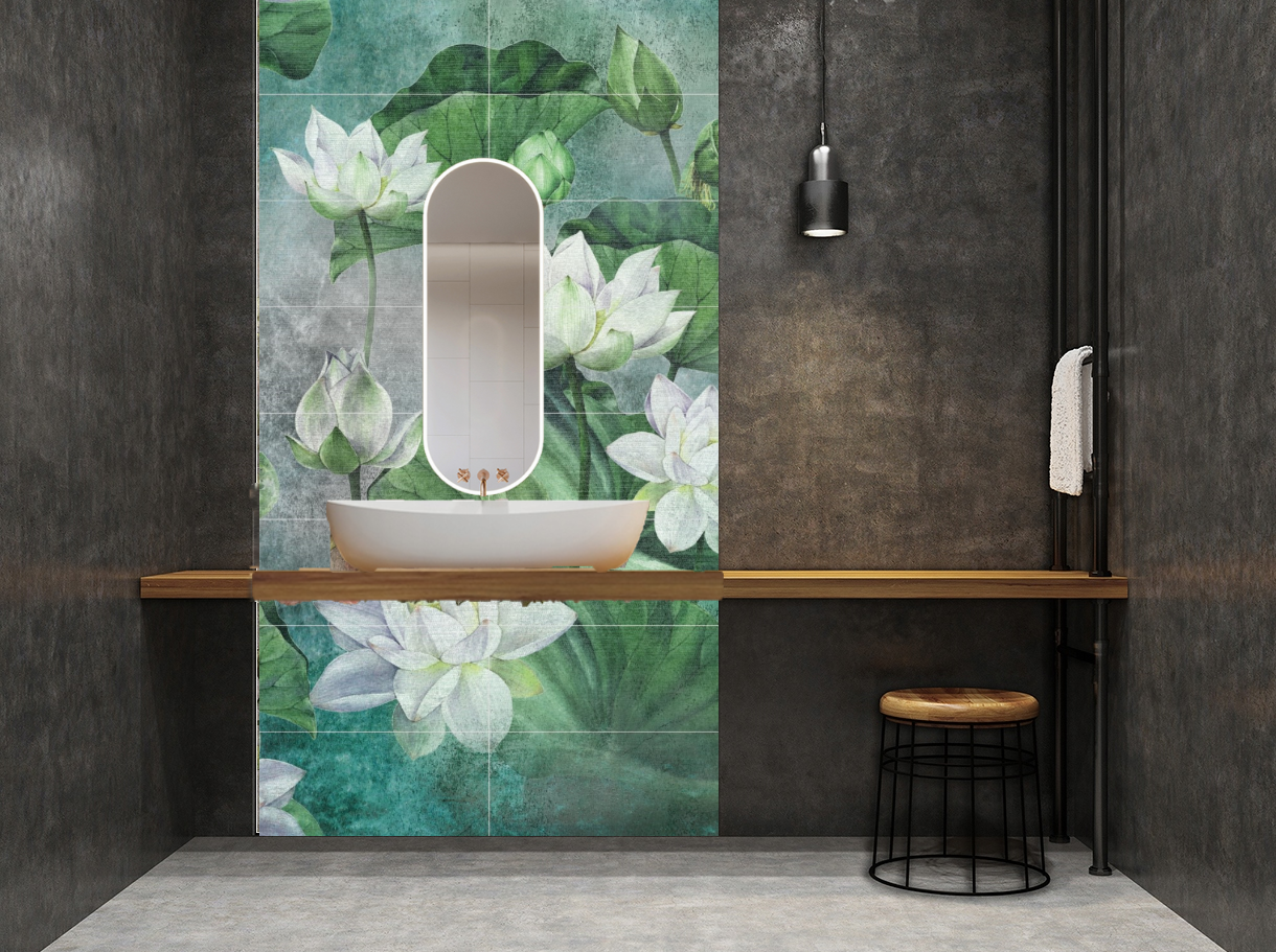 Ceramik Studio Obraz Wielkoformatowy Ceramiczny Nenufary A 240×120 - obrazek 3