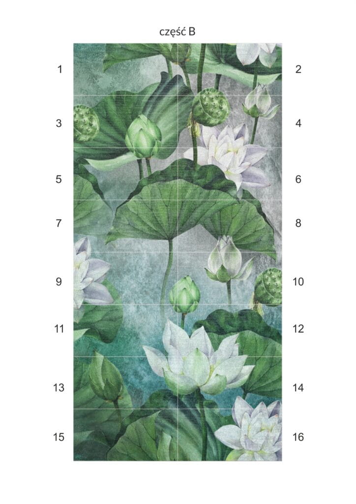 Ceramik Studio Obraz Wielkoformatowy Ceramiczny Nenufary B 240×120 - obrazek 2