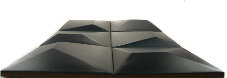 Ceramik Studio płytka ceramiczne Crystal 3D Black Matt 12,5×12,5cm - obrazek 2