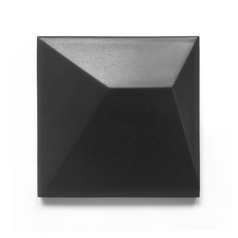 Ceramik Studio płytka ceramiczne Crystal 3D Black Matt 12,5×12,5cm - obrazek 4