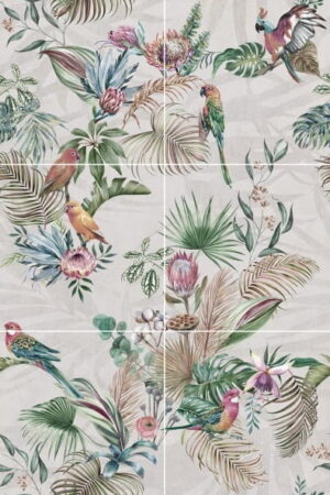 Mural gresowy 120x180 Eden GREY 6-ELEM. MAT GAT I