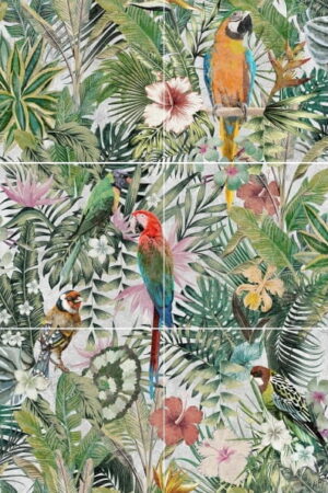 Mural gresowy 120x180 PRESTIGE JUNGLE-2 LIGHT 6-ELEM. MAT GAT I